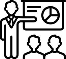 Teacher icon symbol vector image. Illustration of the training business school classroom icon design image