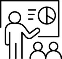 Teacher icon symbol vector image. Illustration of the training business school classroom icon design image