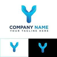 Letter Y Modern Logo Design vector