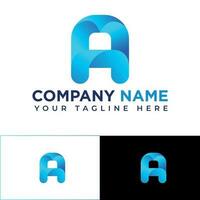 Modern Letter A Logo, Creative Logo Design vector