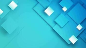 Abstract geometric rectangle blue coloured background, spot rectangle white gradient, 4k resolution. video