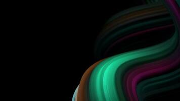 astratto banda colorato sfondo, onda geometrico cerchio linea, 4k risoluzione. video