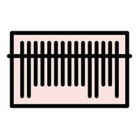 Barcode reader icon vector flat