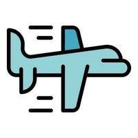 Airplane shipping icon vector flat