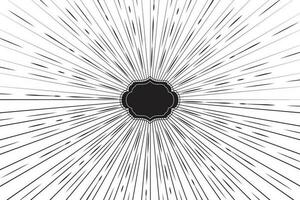 mano dibujado cómic resumen movimiento velocidad línea enfocar efecto en segundo plano vector