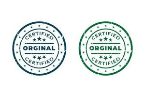 Rubber Stamps Seal in Grunge Effects Premium Vector