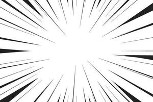 Comic Hand drawn zoom lines motion background And Sunburst pattern vector