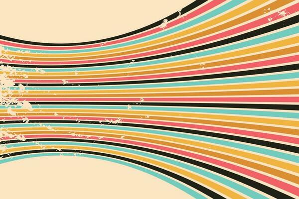 Motion Zoom Line vintage rays sunburst retro background With Grunge style