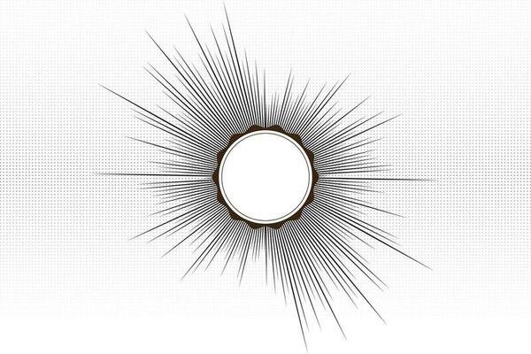 Hand Drawn Comic Abstract Motion Speed Line Zoom Effect Backgroundd