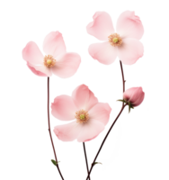 Cute pink flowers isolated png