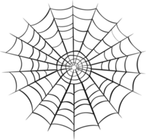 Black spider web isolated png