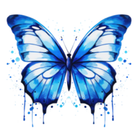 blauw vlinder geïsoleerd png