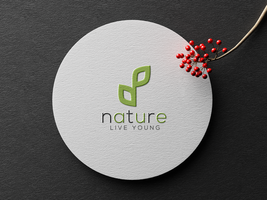 Embossed Paper Logo Mockup With Red Berries psd