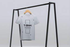 Hommes T-shirt maquette psd