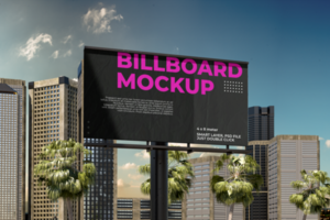 Roadside Billboard Mockup psd