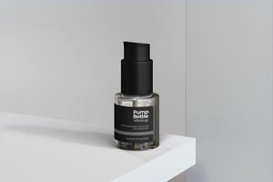 15 ml cosmétique pompe bouteille maquette psd