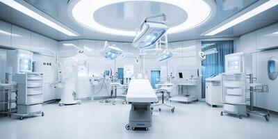 minimalistic design Interior of operating room in modern clinic. AI Generative photo