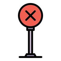 Avoid connection icon vector flat