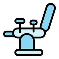 Gynecology chair icon vector flat