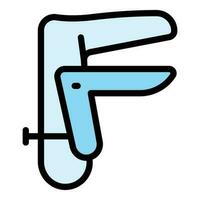 Gynecology tool icon vector flat