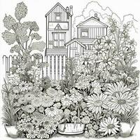 Garden Coloring Pages photo