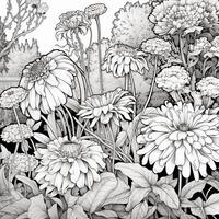 Garden Coloring Pages photo