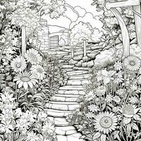 Garden Coloring Pages photo