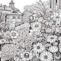 Garden Coloring Pages photo