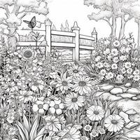 Garden Coloring Pages photo