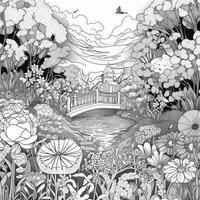 Garden Coloring Pages photo