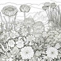 Garden Coloring Pages photo