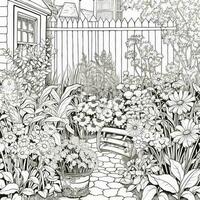 Garden Coloring Pages photo