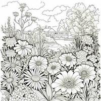 Garden Coloring Pages photo