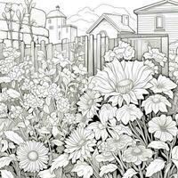 Garden Coloring Pages photo