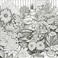 Garden Coloring Pages photo