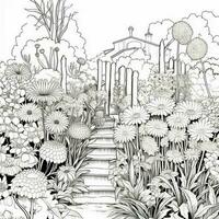 Garden Coloring Pages photo