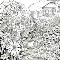 Garden Coloring Pages photo