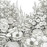 Garden Coloring Pages photo