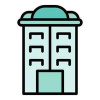 Architecture multistory icon vector flat