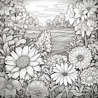 Garden Coloring Pages photo