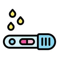 Pregnancy test icon vector flat