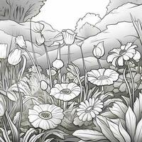 Garden Coloring Pages photo