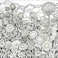 Garden Coloring Pages photo