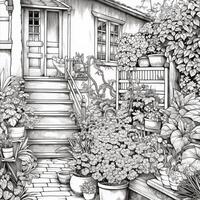 Garden Coloring Pages photo