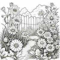 Garden Coloring Pages photo