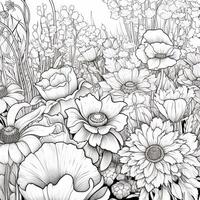 Garden Coloring Pages photo