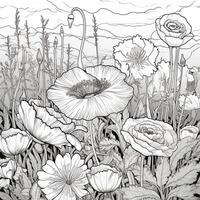 Garden Coloring Pages photo