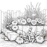 Garden Coloring Pages photo