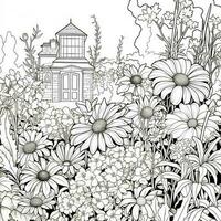 Garden Coloring Pages photo