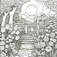 Garden Coloring Pages photo